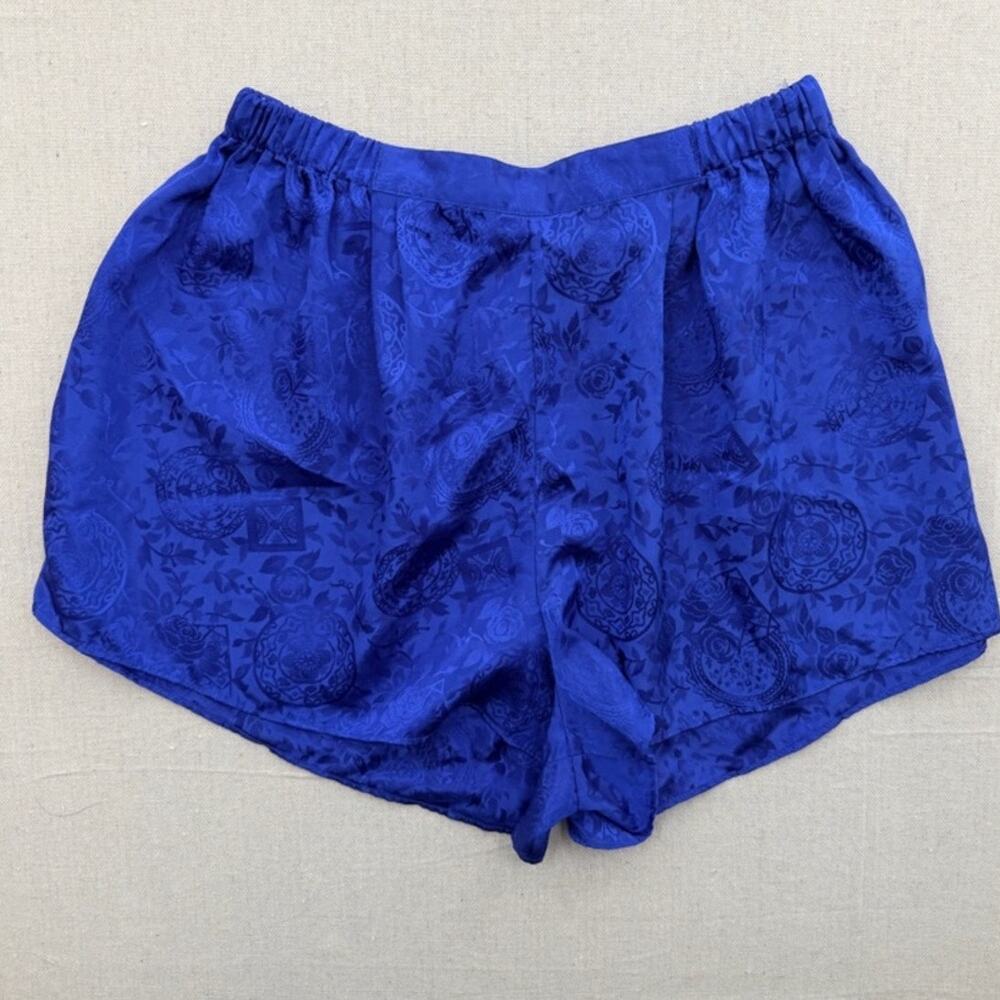 Vintage Victoria's Secret Cobalt  Satin Athletic Shorts